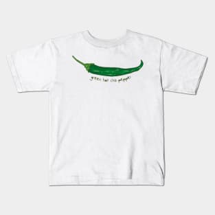 Green Hot Chili Pepper Kids T-Shirt